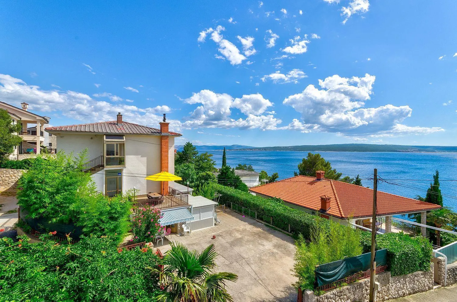 Traumhaftes Apartment Nur 150 Meter Zum Strand Mit Meerblick, Liege, Grill, Hundefreundlich Dramalj Croatia